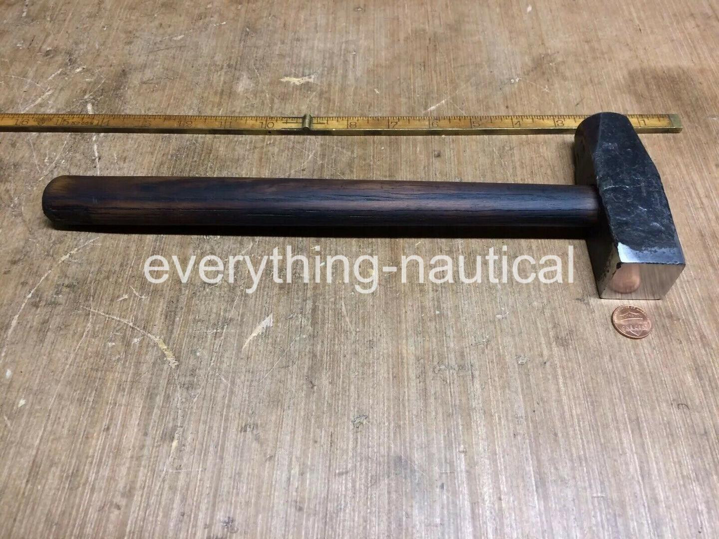 Vintage Warren-Teed 1-1/4 Flatter Blacksmith Hammer Super Nice Vintage Warren-Teed 1-1/4 Flatter Blacksmith Hammer Super Nice