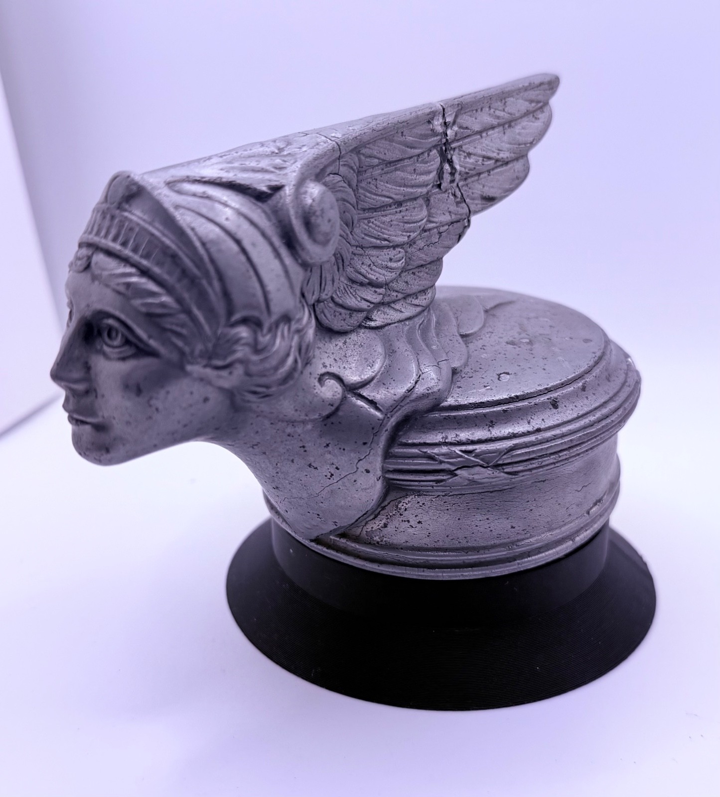 1928 Buick Winged Goddess Radiator Cap Hood Ornament Mascot Original Vintage