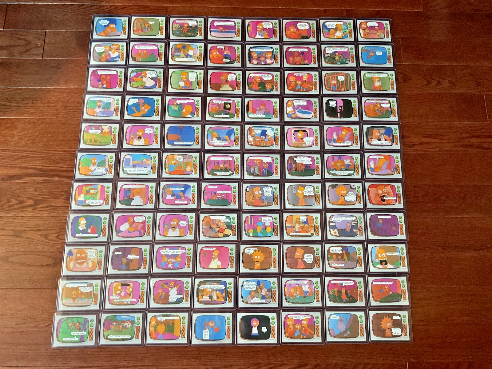 RARE 1990 Topps The Simpsons Complete Set 1-88 + Stickers 1-22 + Puzzle on Back RARE 1990 Topps The Simpsons Complete Set 1-88 + Stickers 1-22 + Puzzle on Back