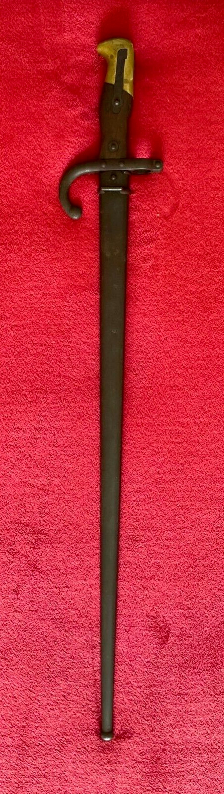 1874 GRAS BAYONET & SCABBARD - L. DENY PARIS FRANCE - SERIAL NUMBERS 507 MATCH
