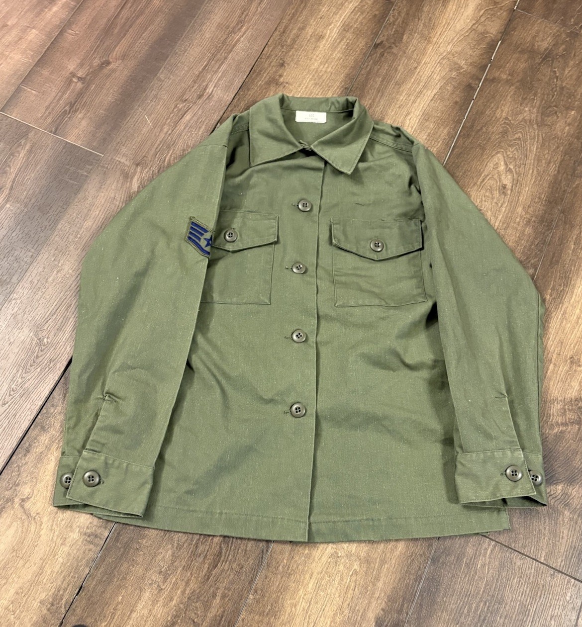 VTG US Military Shirt 17x24 Green Utility Dura Press OG 507 Air Force USAF Women VTG US Military Shirt 17x24 Green Utility Dura Press OG 507 Air Force USAF Women