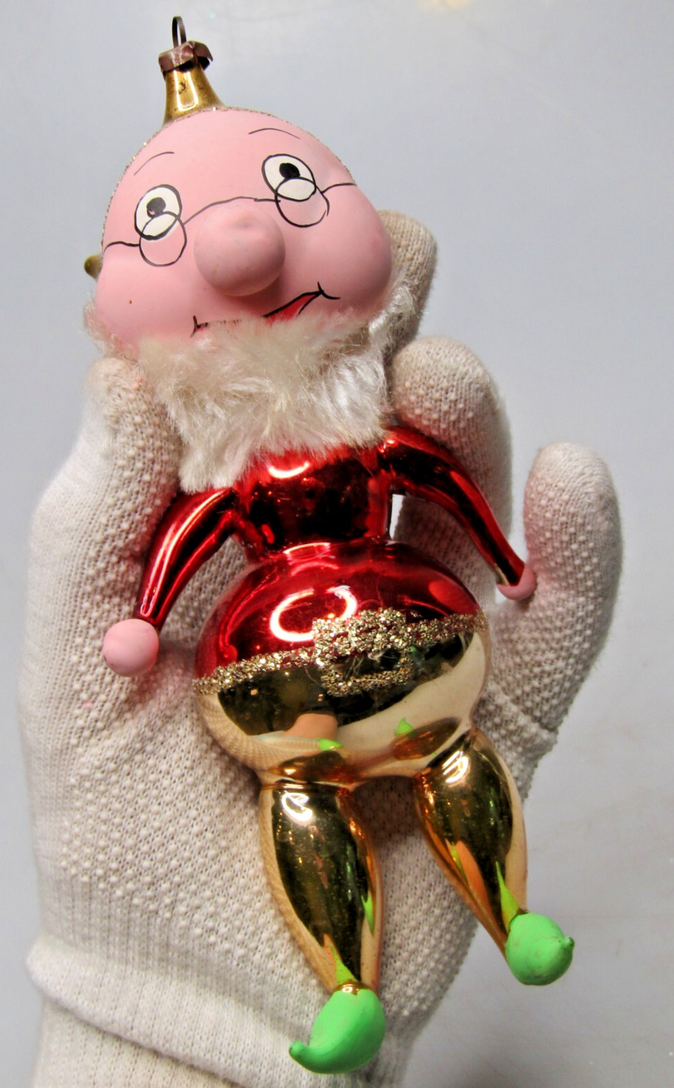Vintage Glass Disney 7 Dwarfs DOC Figurine Christmas Ornament Carlini Italy