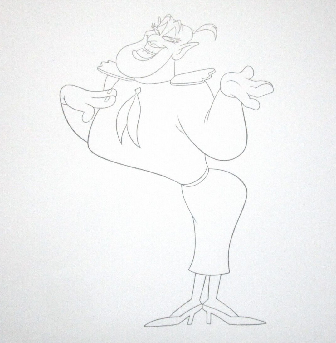ALADDIN 1990s WALT DISNEY ORIGINAL PRODUCTION CONCEPT cel drag PUBLICITY DRAWING ALADDIN 1990s WALT DISNEY ORIGINAL PRODUCTION CONCEPT cel drag PUBLICITY DRAWING