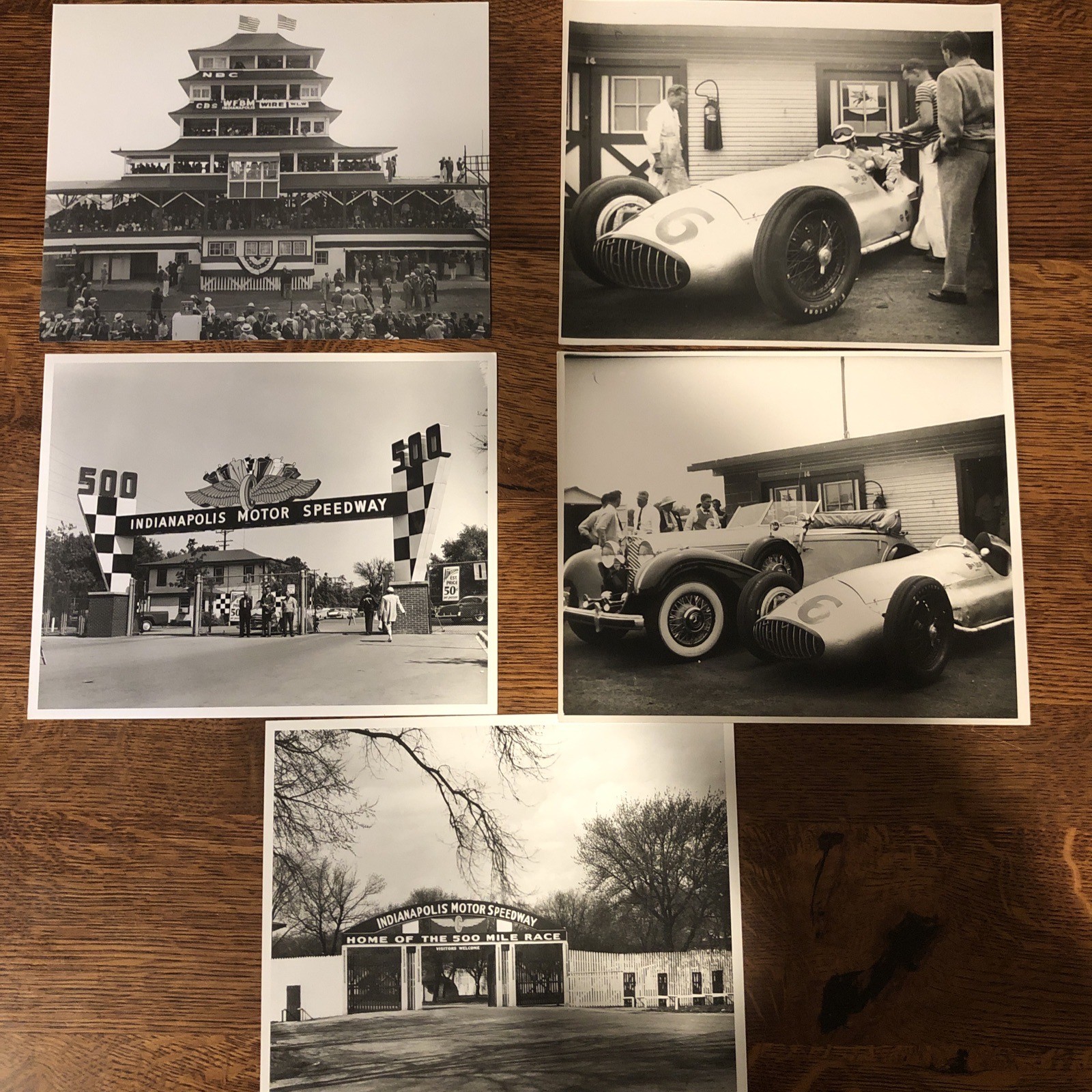 Five Vintage Indianapolis 500 Photographs 8 X 10 Five Vintage Indianapolis 500 Photographs 8 X 10