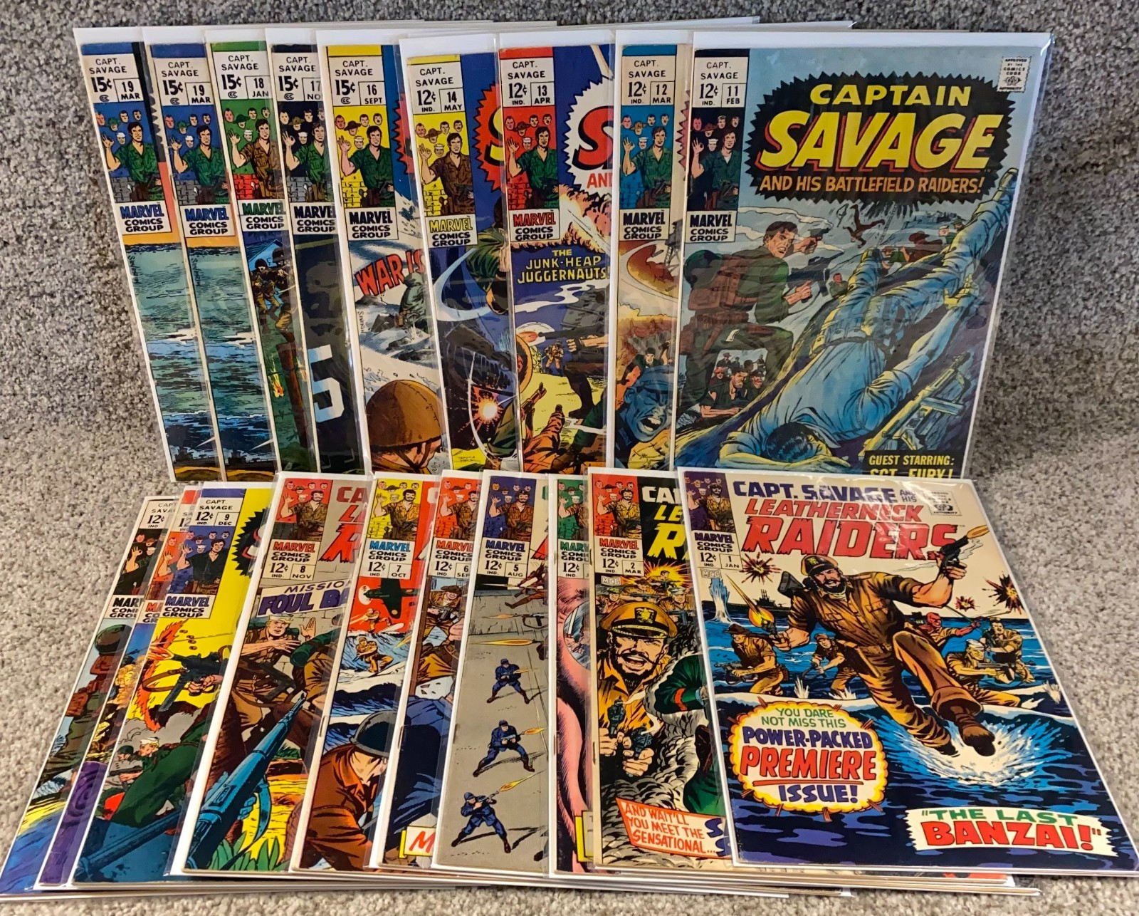 Captain Savage and His Leatherneck Raiders #1–19+ Complete Run(Marvel 1968–1970)