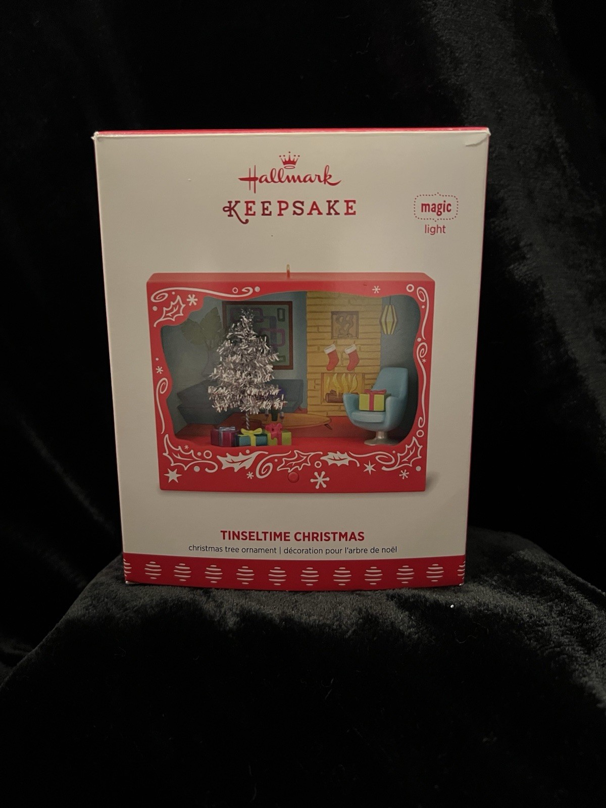 2017 Hallmark Keepsake Tinseltime Christmas Magic Light Ornament in box