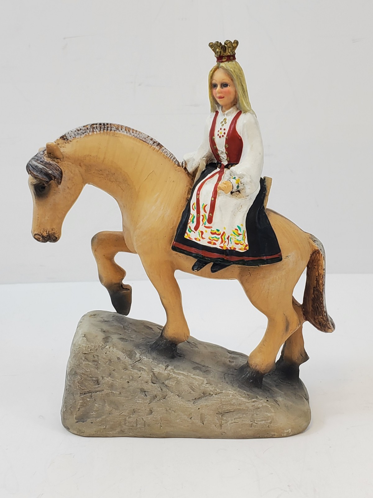 Norwegian Bride Wearing A Bunad Riding A Fjord Horse Candy Design Norway Vintage