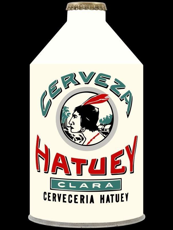 Cerveza Hatuey Beer of Cuba Crowntainer Theme New Metal Sign: 12x16