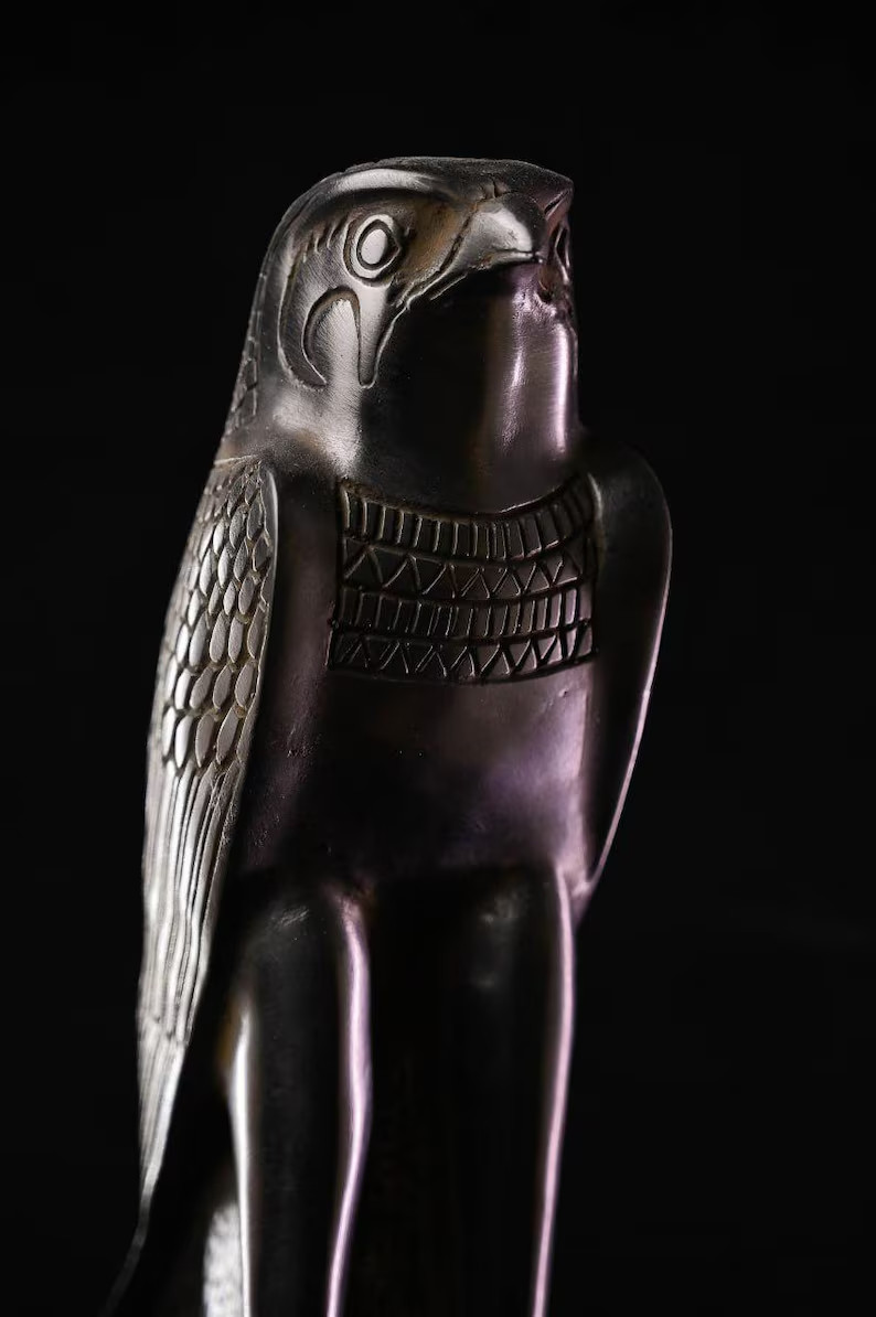 Rare Pharaonic Statue of God Horus : Authentic Ancient Egyptian Artifact 235 BC Rare Pharaonic Statue of God Horus : Authentic Ancient Egyptian Artifact 235 BC