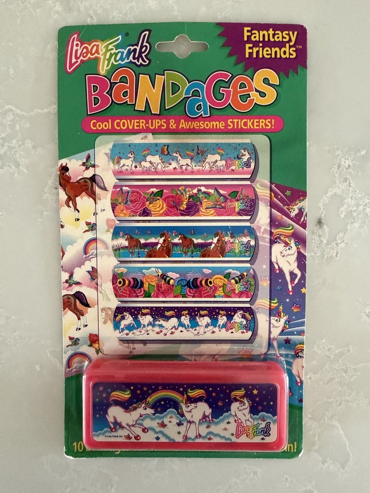 Rare Vintage 1990’s Lisa Frank Bandaids Bandages Fantasy Unicorn Markie Friends Rare Vintage 1990’s Lisa Frank Bandaids Bandages Fantasy Unicorn Markie Friends