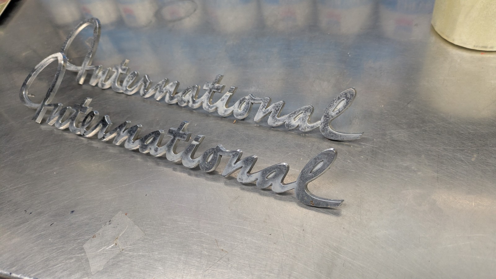International Travel all Truck Ih Emblems Pair 50s 60s International Travel all Truck Ih Emblems Pair 50s 60s