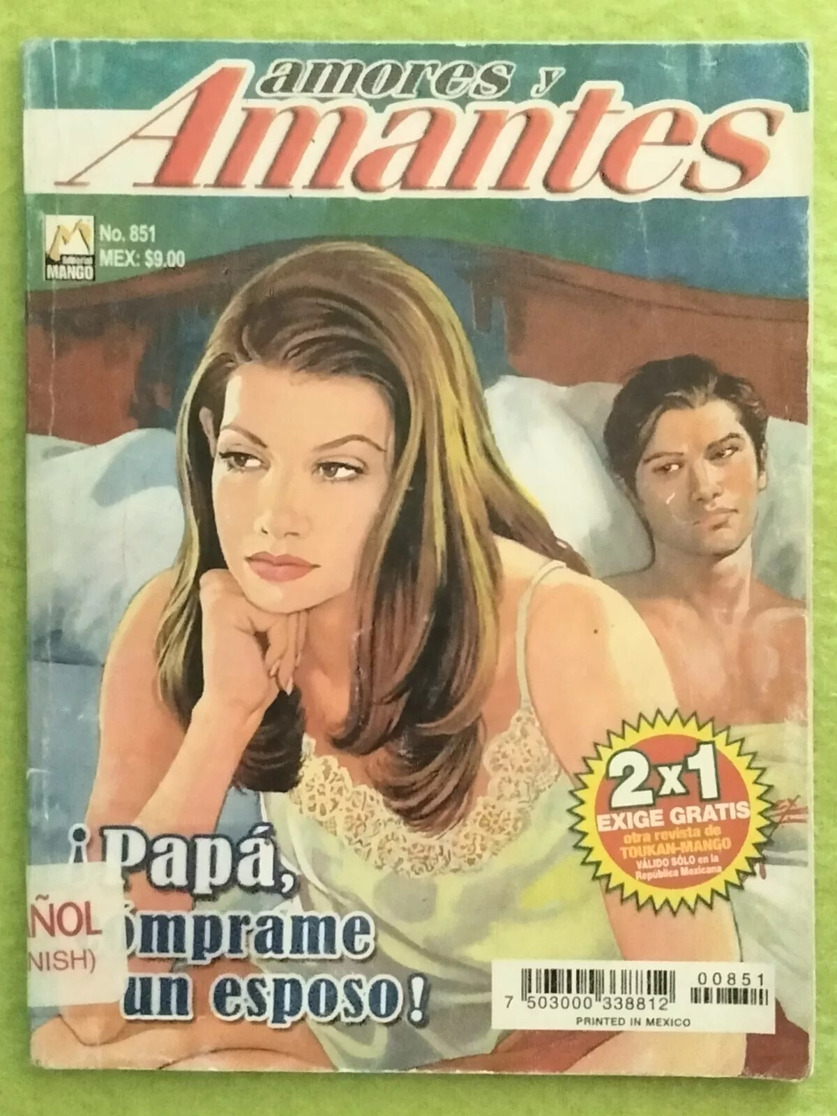 Amores Y Amantes 851 (2015, Mango) Mexican Spanish Romance Comic Pulp [Ex-Lib]