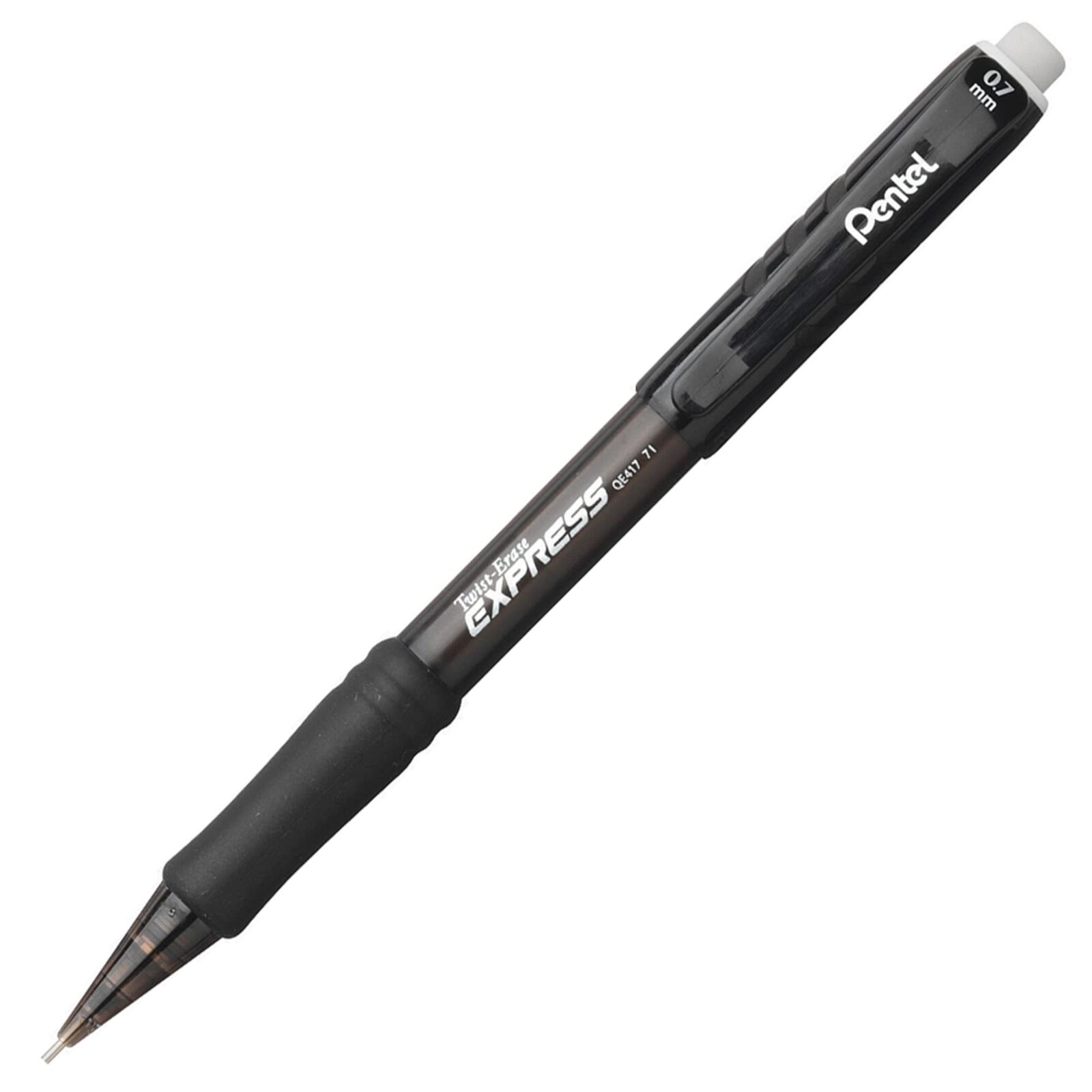 Pentel Twist-Erase Express Mechanical Pencil 0.7 mm Black Barrel - Pack of 12