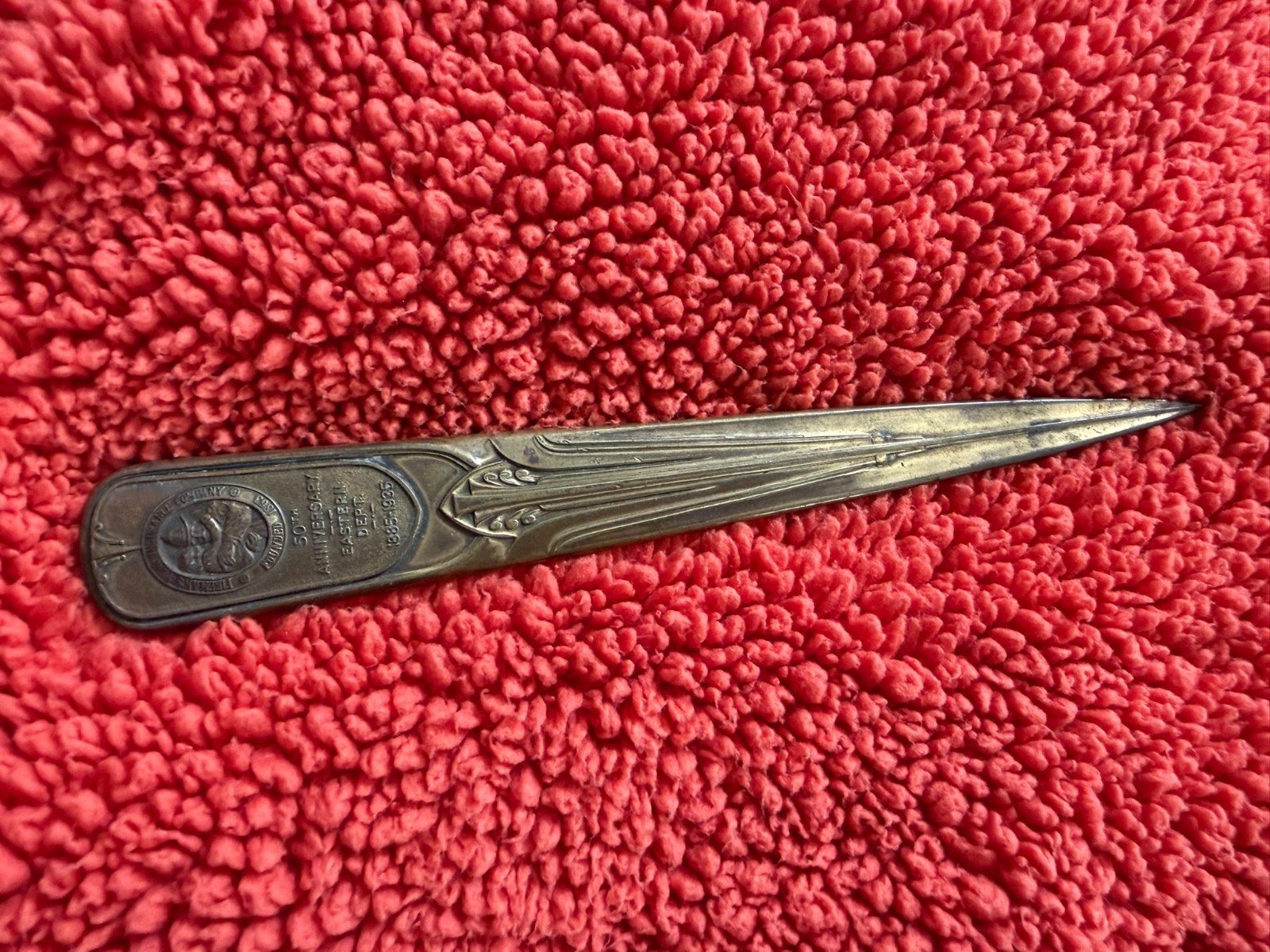 Fireman\'s Fund Insurance 1935 Eastern Dept 50th Anniversary Letter Opener Fireman\'s Fund Insurance 1935 Eastern Dept 50th Anniversary Letter Opener