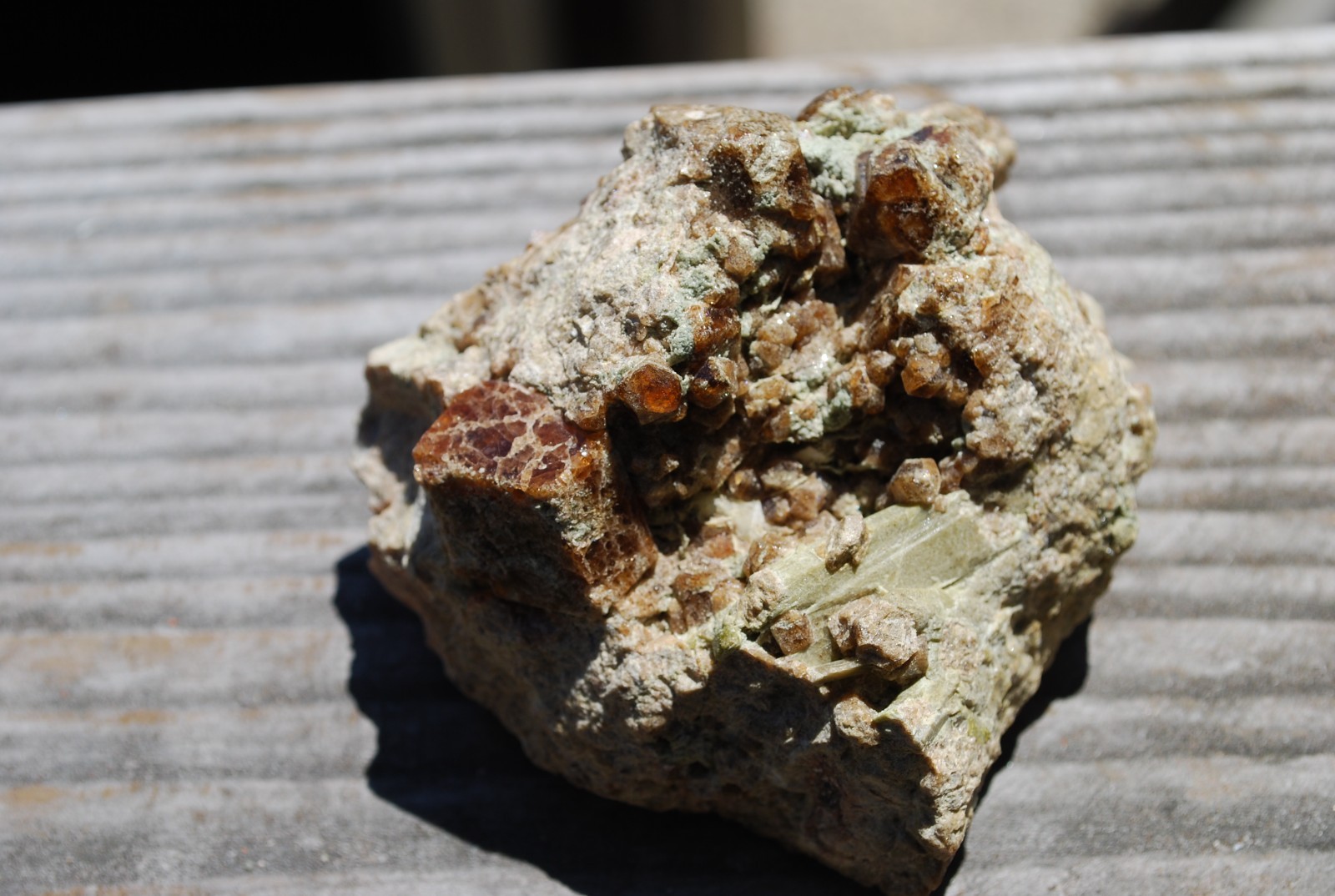 Scarce Large Pink Garnet Specimen from Monterey County, CA.