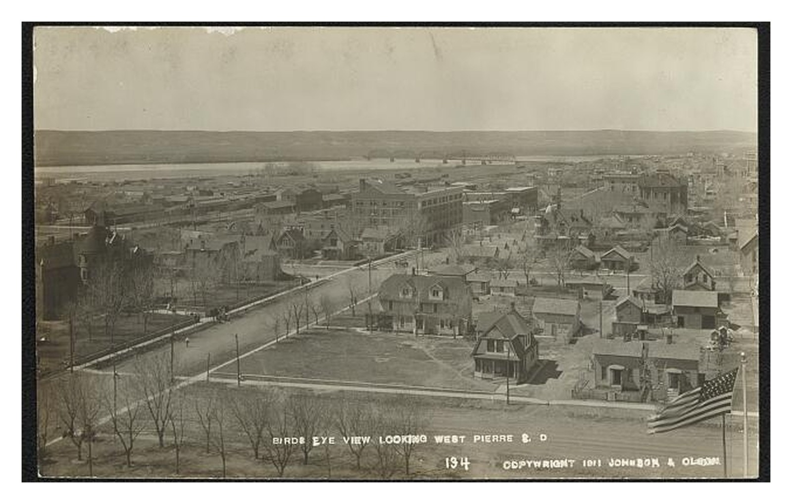 Pierre South Dakota Birdseye View Standard Postcard Pierre South Dakota Birdseye View Standard Postcard