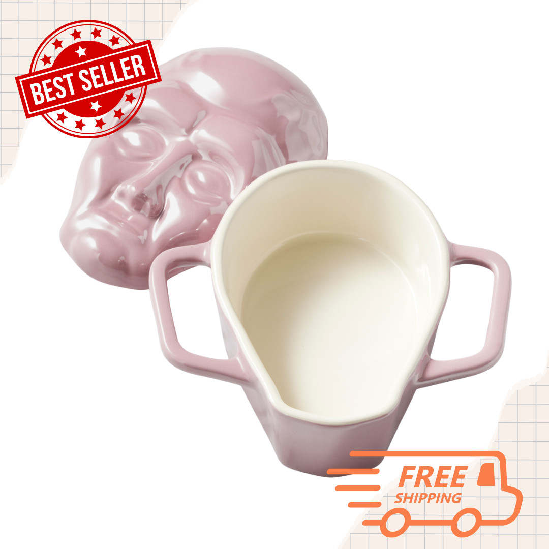 [FASH SALE] Le Creuset Star Trek Collection Mauve Pink Mini Cocotte 8oz
