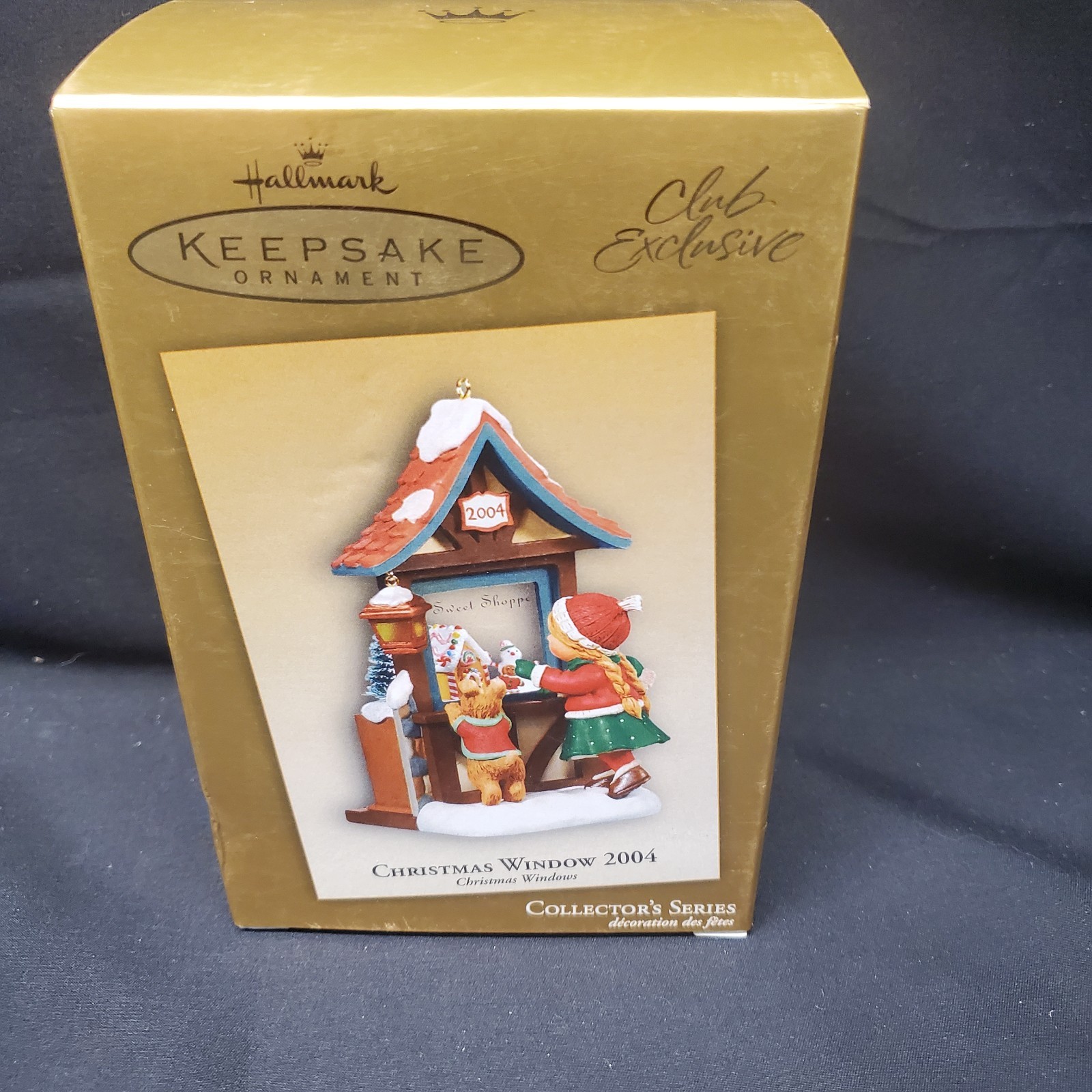 2004 Hallmark Keepsake Christmas Window Ornament Sweet Shoppe Club Exclusive NIB 2004 Hallmark Keepsake Christmas Window Ornament Sweet Shoppe Club Exclusive NIB