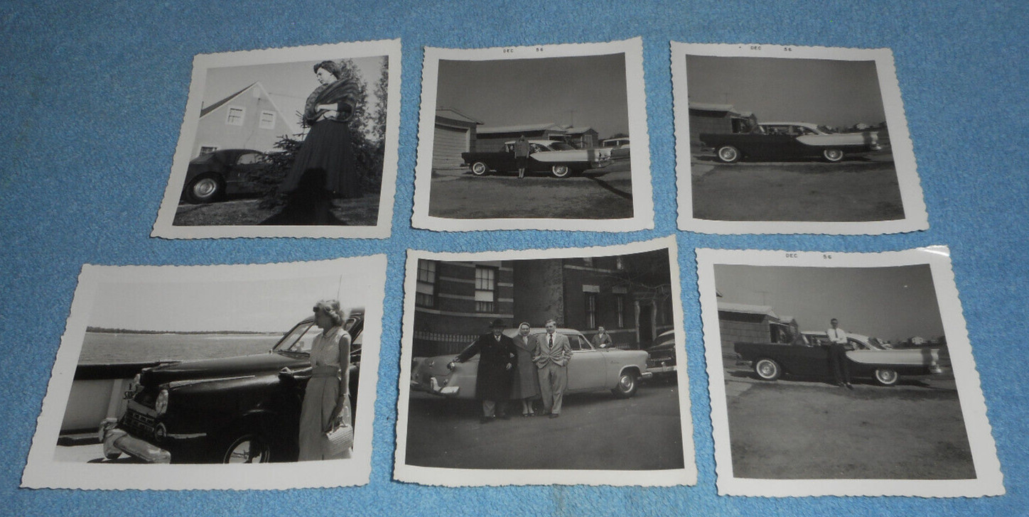 6 1940s 1950s Car Photos Dalmatians Ford Fairlane Mainline Studebaker Commander