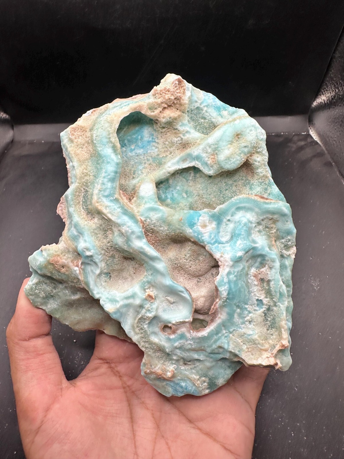 Rare 460g Natural Blue Aragonite Crystal Specimen Display Piece From Pakistan Rare 460g Natural Blue Aragonite Crystal Specimen Display Piece From Pakistan
