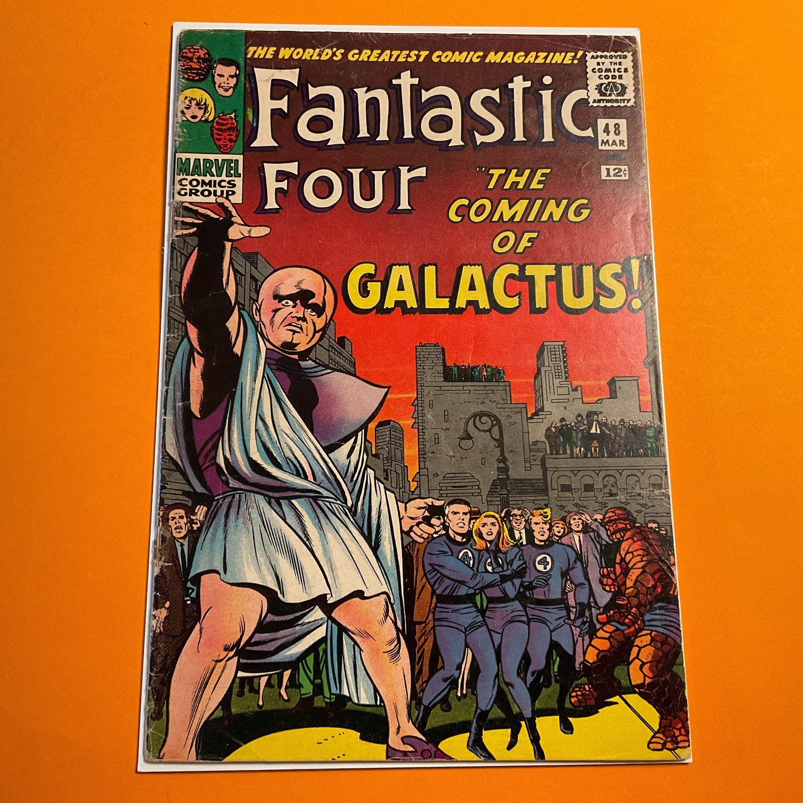 Fantastic Four #48 Marvel Comics March 1966 1st Silver Surfer & Galactus Cameo Fantastic Four #48 Marvel Comics March 1966 1st Silver Surfer & Galactus Cameo