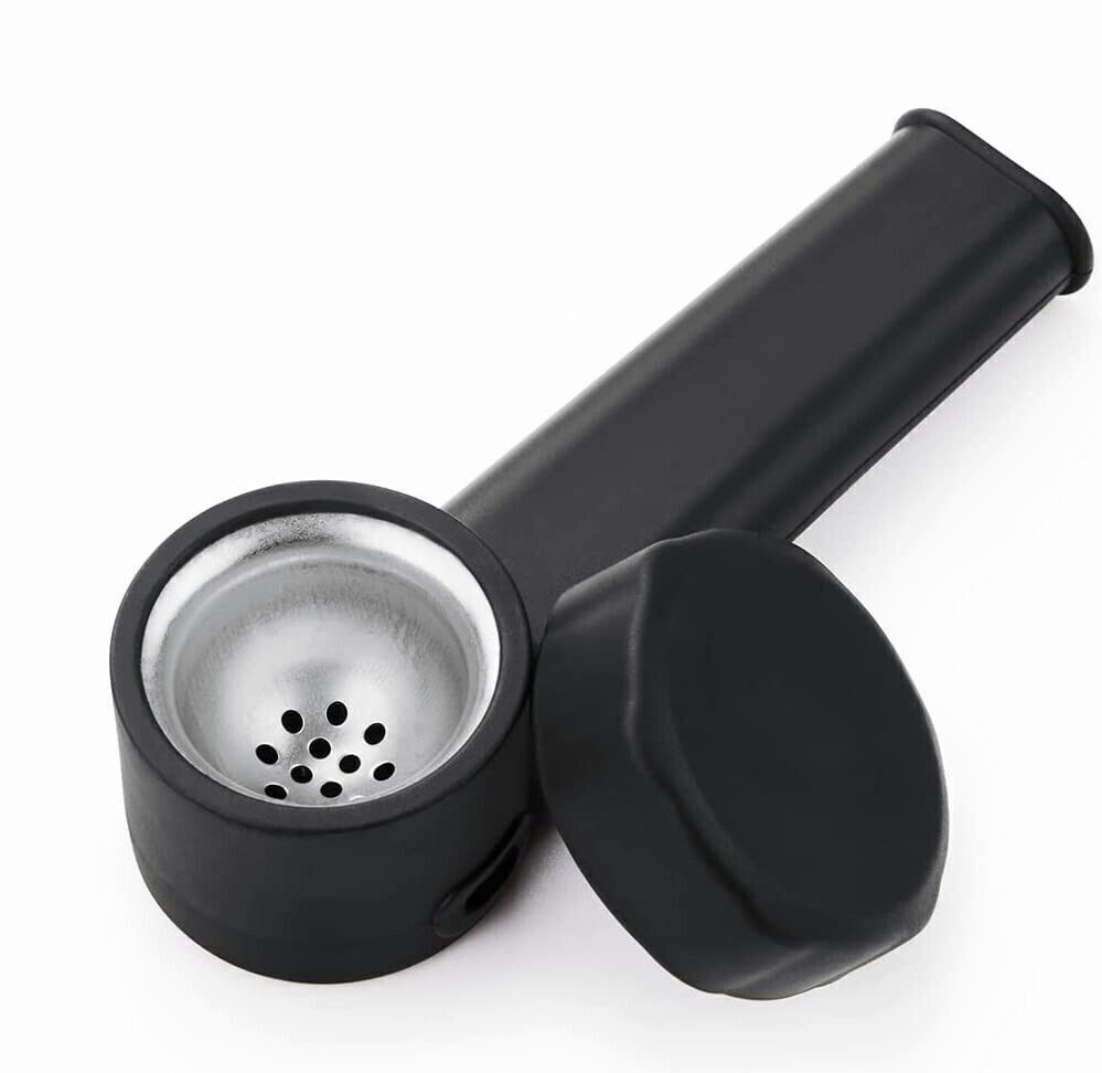 2Pack Black SILICONE SMOKING PIPE 4\ 2Pack Black SILICONE SMOKING PIPE 4\