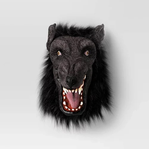 Adult Wolf Halloween Costume Mask Black - Hyde and EEK Boutique™: Werewolf Mask Adult Wolf Halloween Costume Mask Black - Hyde and EEK Boutique™: Werewolf Mask