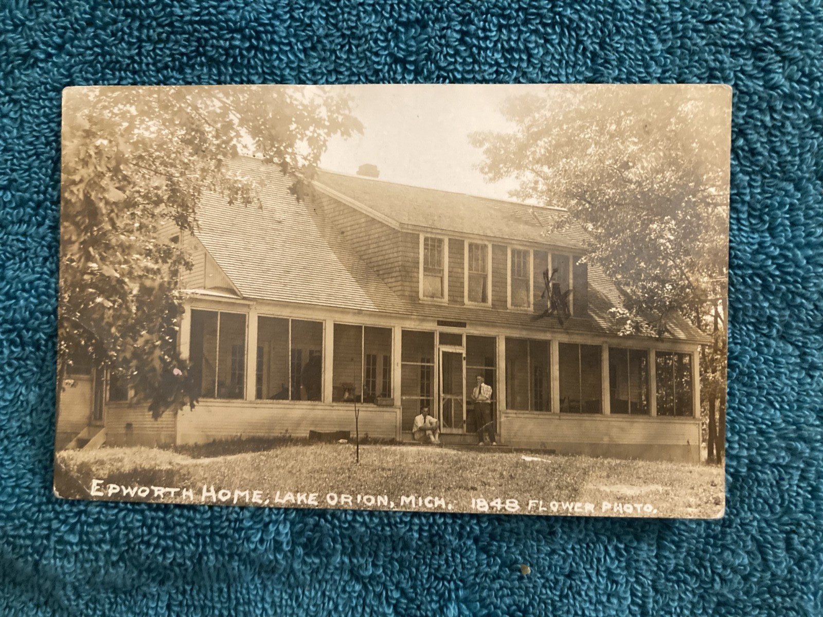 RPPC Epworth Home on Lake Orion Michigan Posted 1919 to Mark Uhlik Hollywood CA RPPC Epworth Home on Lake Orion Michigan Posted 1919 to Mark Uhlik Hollywood CA
