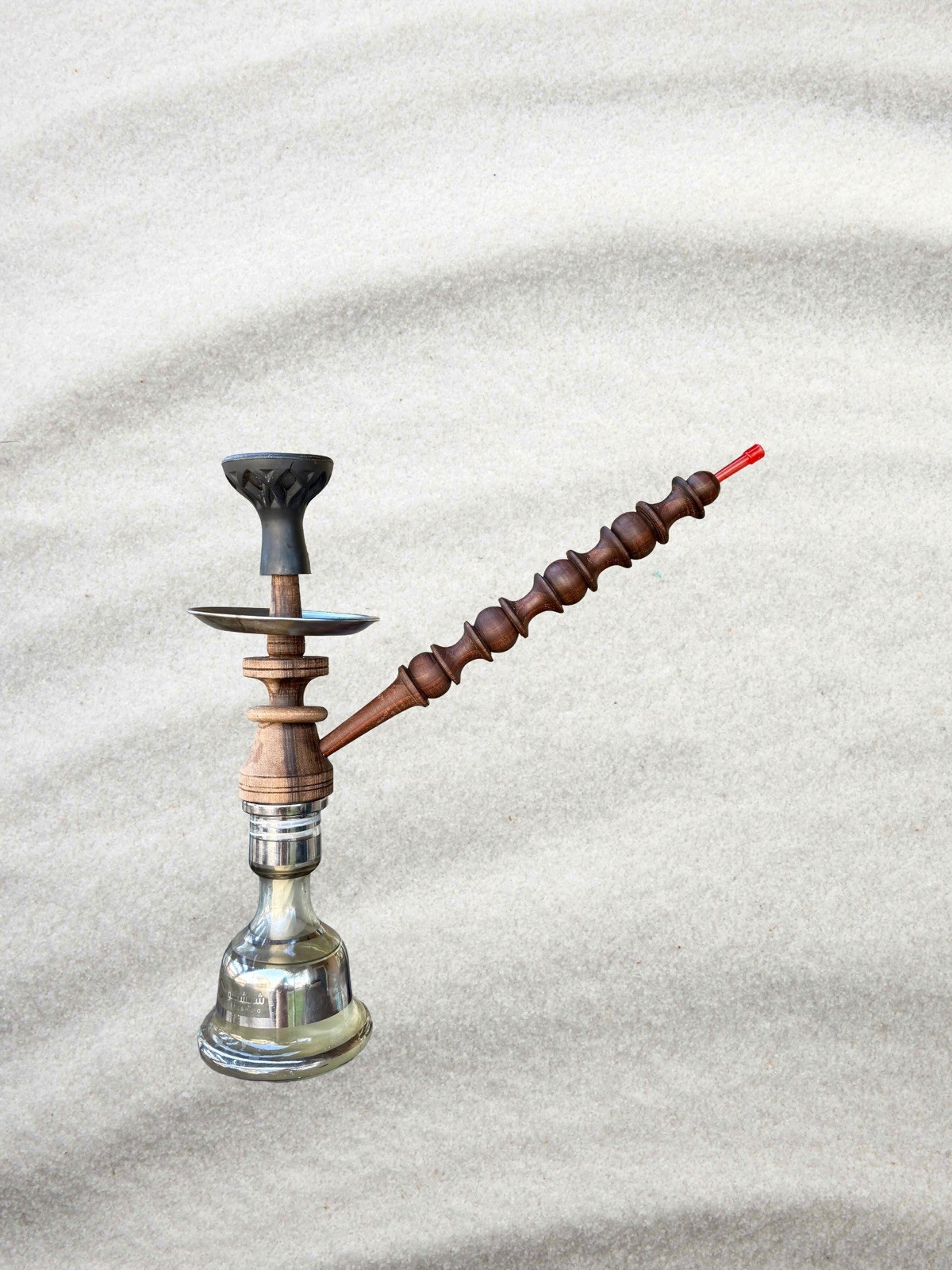 Handmade Wooden Hookah Shisha Traditional Medalist Style - Natural Wood Handmade Wooden Hookah Shisha Traditional Medalist Style - Natural Wood