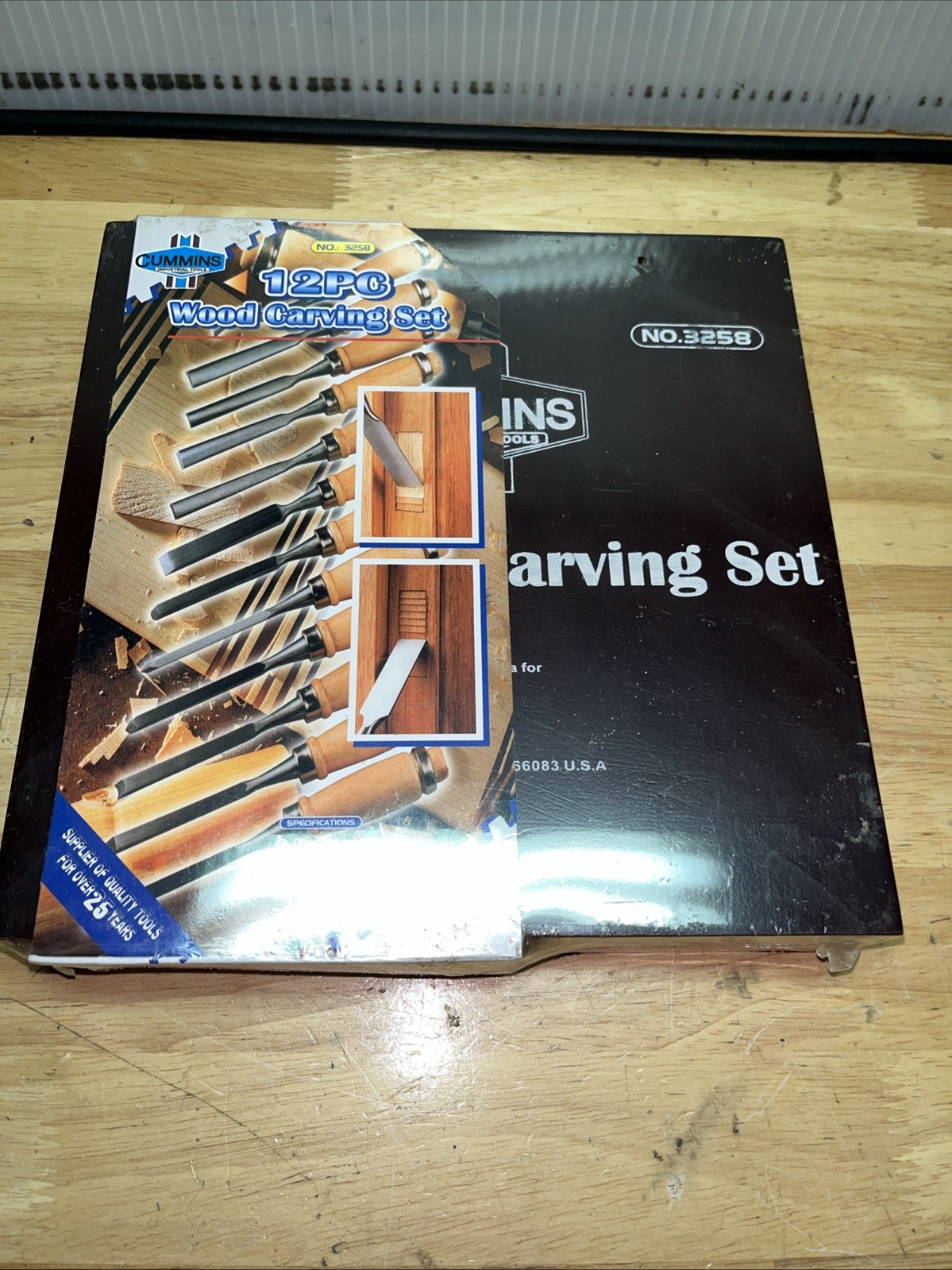 Cummins  12 PC Wood Carving Set No 3258 - NEW & SEALED
