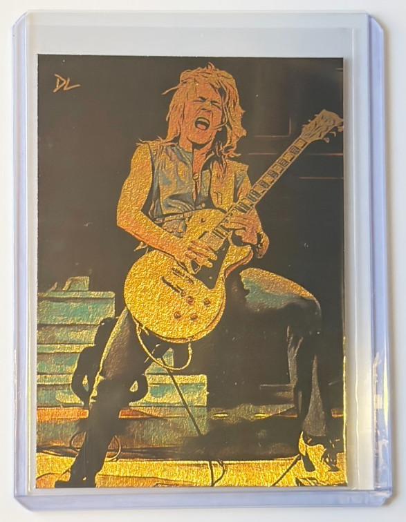 Randy Rhoads Gold Plated Artist Signed \