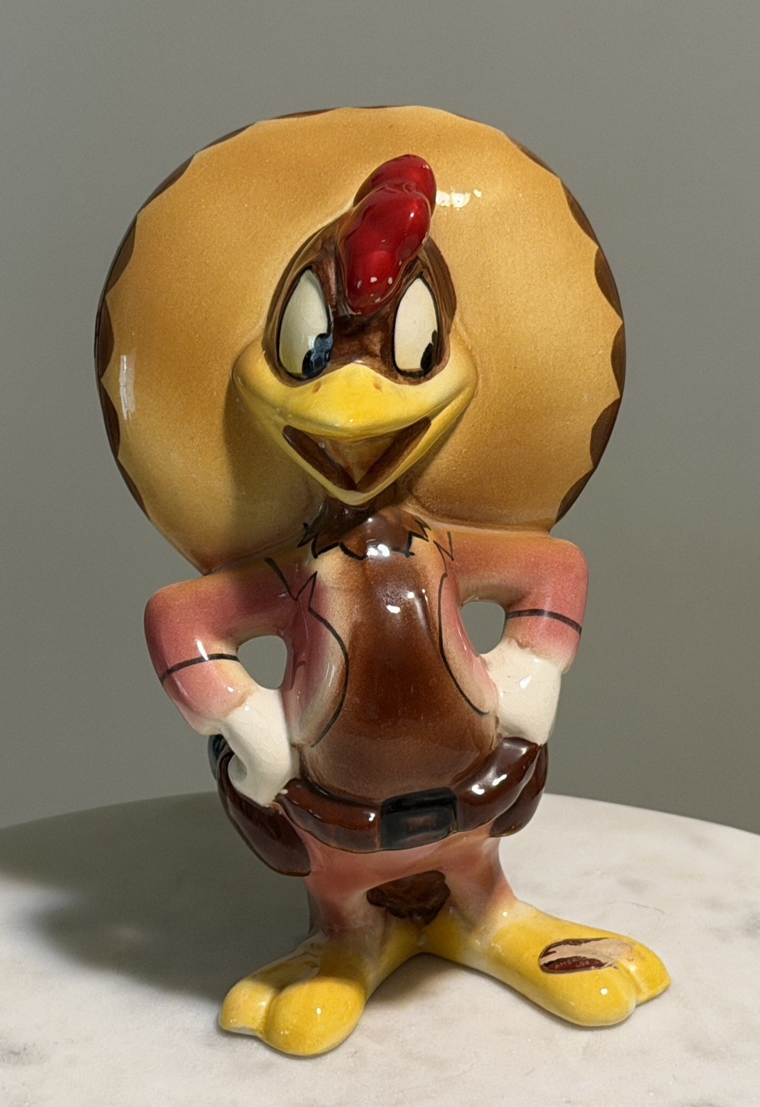 Rare 1940s Walt Disney Panchito Pistoles Evan K. Shaw Figurine Ceramic 7” Label Rare 1940s Walt Disney Panchito Pistoles Evan K. Shaw Figurine Ceramic 7” Label