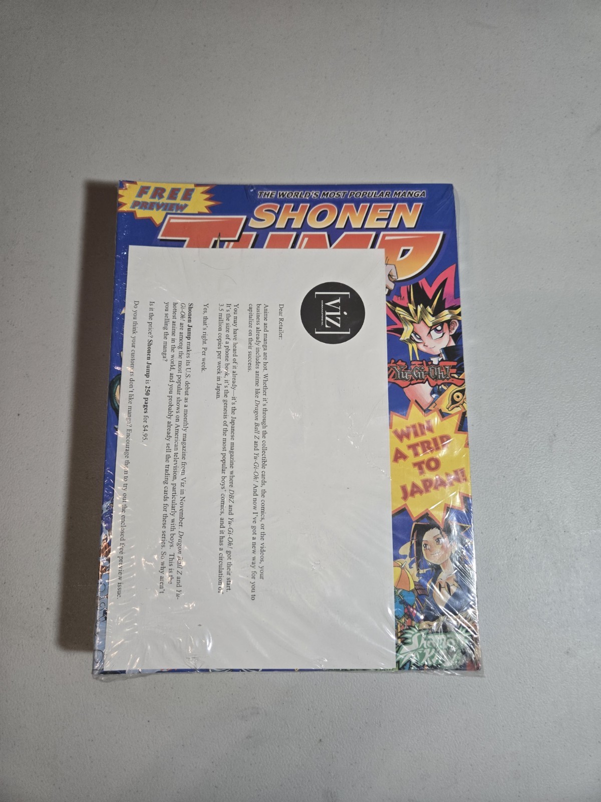 VINTAGE 2002 Shonen Jump #0 SEALED Uncirculated Retailer Bundle (Pack of 10)