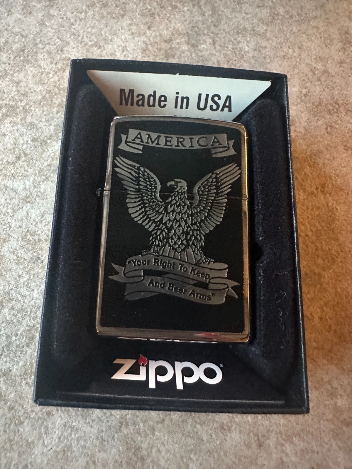 Zippo Lighter. America-Eagle.  Brand New. .