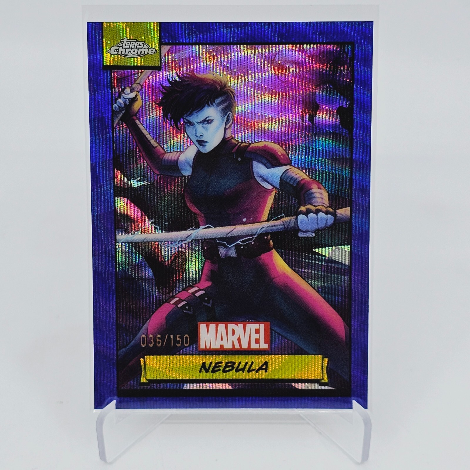 NEBULA 2024 Topps Chrome Marvel Blue Wave Refractor /150 🔥