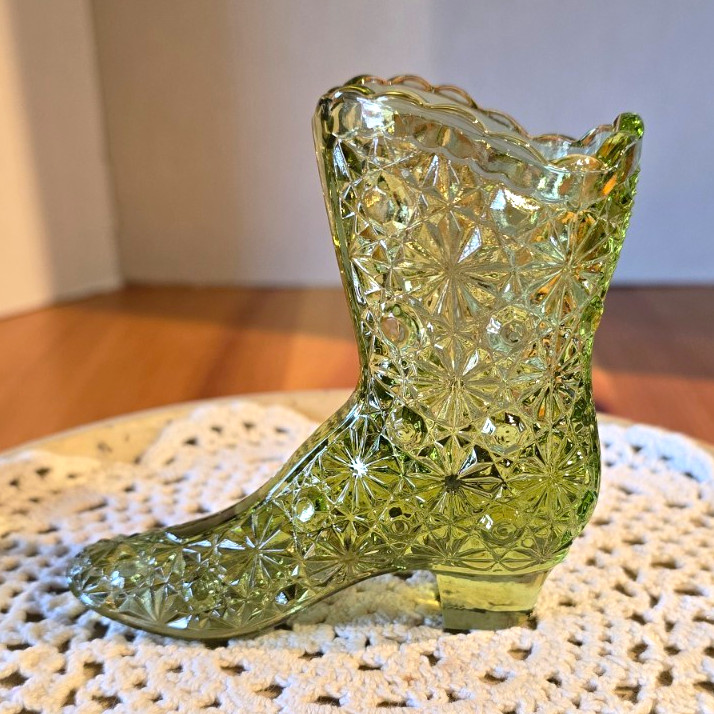 Vintage Fenton Olive Victorian High-top Boot Vintage Fenton Olive Victorian High-top Boot