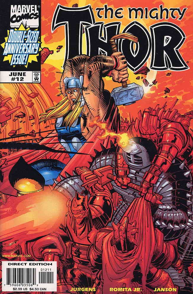 Thor (Vol. 2) #12 VF; Marvel | Dan Jurgens - John Romita Jr - w/Bag+Board