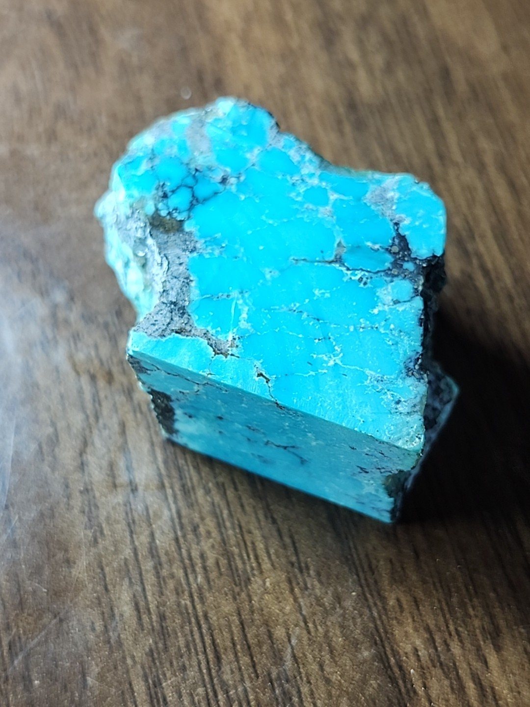 65g Natural Spiderweb Turquoise Rough Nevada Vein Lapidary Cabbing Material