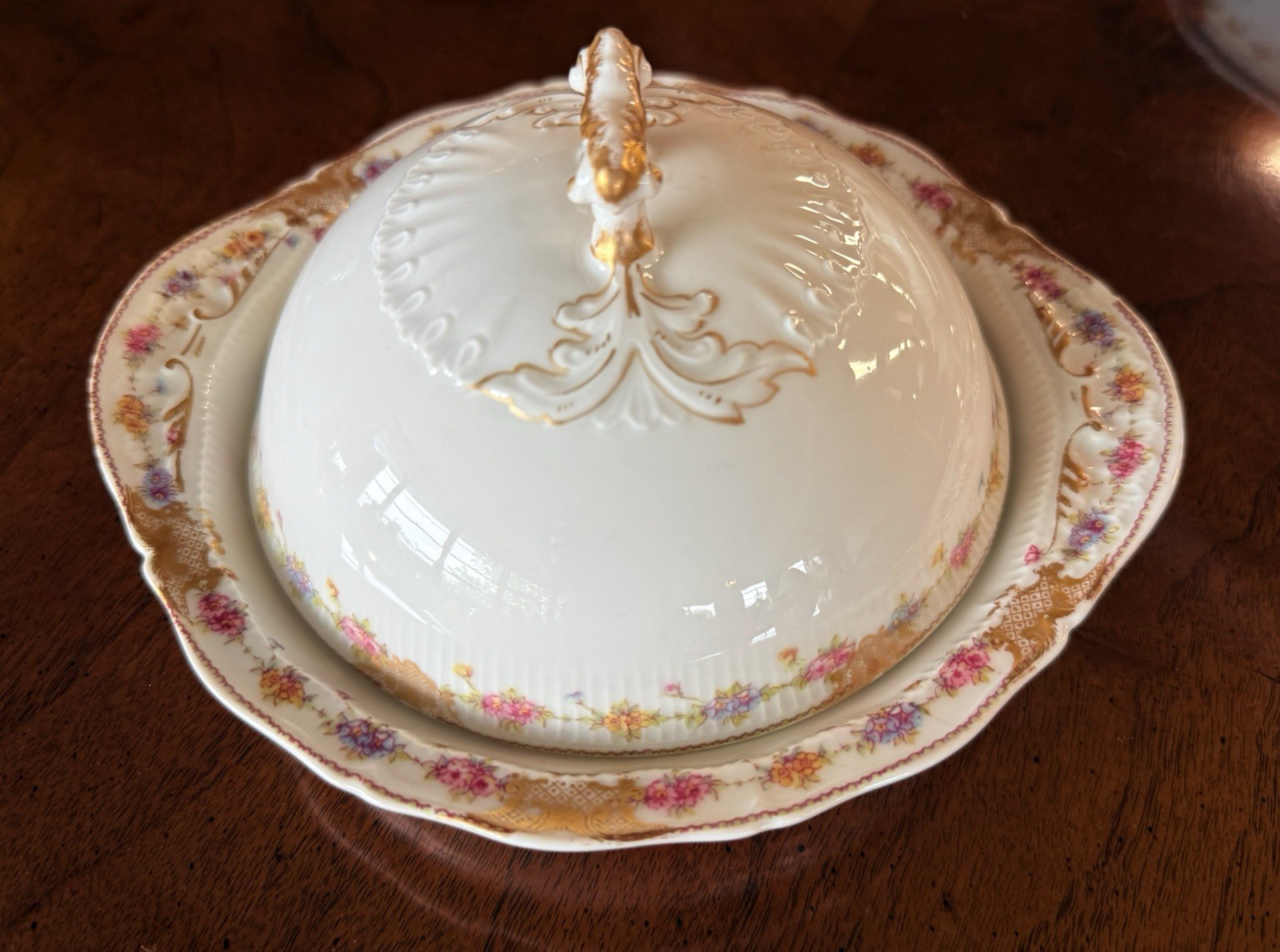 Stunning Theodore Haviland Limoges France Schleiger Porcelain Steamer Tureen 8