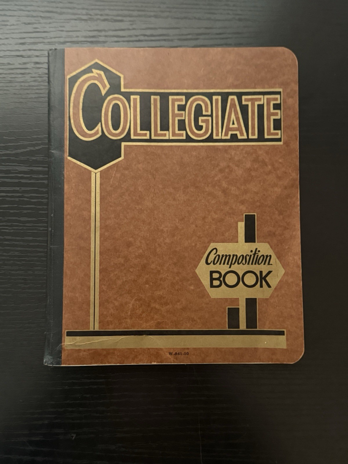 RARE 40’s/50’s Art Deco Vintage Collegiate Branded Composition Notebook EUC RARE 40’s/50’s Art Deco Vintage Collegiate Branded Composition Notebook EUC