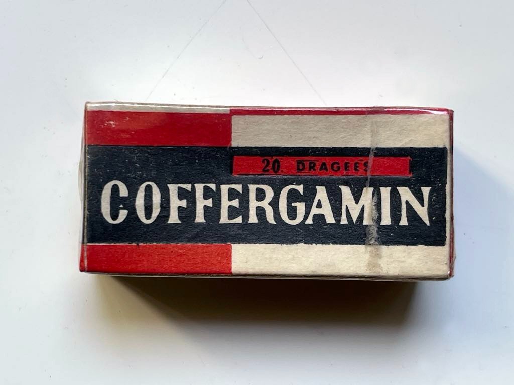 Vintage medicine for collection - COFFERGAMIN, Unopened, rare, ergot Vintage medicine for collection - COFFERGAMIN, Unopened, rare, ergot