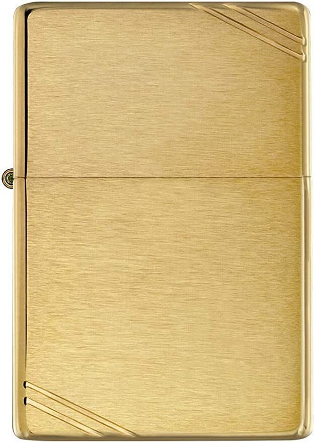 Zippo 240 Vintage with Slashes Brushed Brass Zippo 240 Vintage with Slashes Brushed Brass