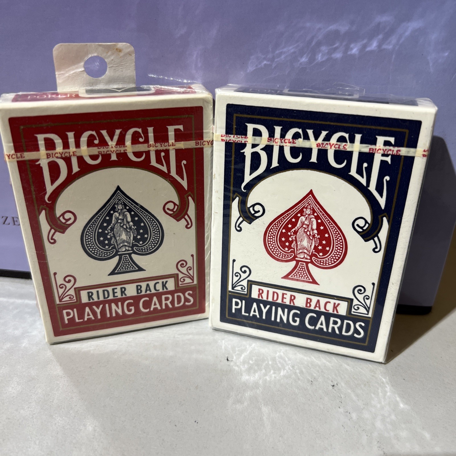 New Vintage 2 Decks Bicycle Poker 808 Blue/Red Rider Back Playing Sealed Ohiopc8 New Vintage 2 Decks Bicycle Poker 808 Blue/Red Rider Back Playing Sealed Ohiopc8
