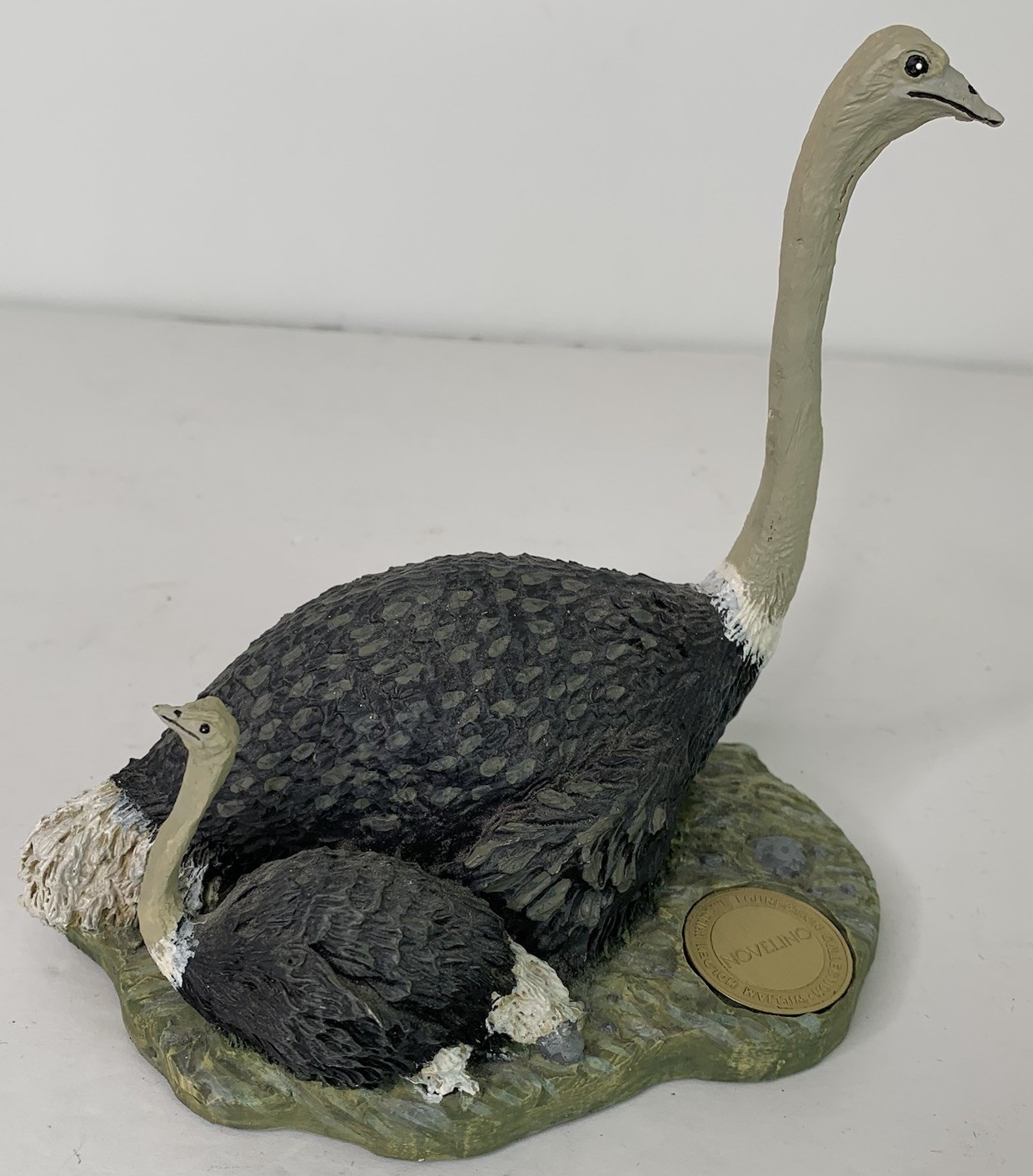 Vintage William Holden Wildlife Foundation Novelino 1990 Masai Ostrich And Baby