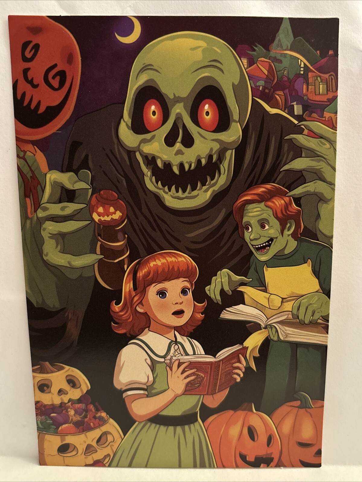 Halloween Vintage Style Unused Spooky Postcard Greeting Card 4x6