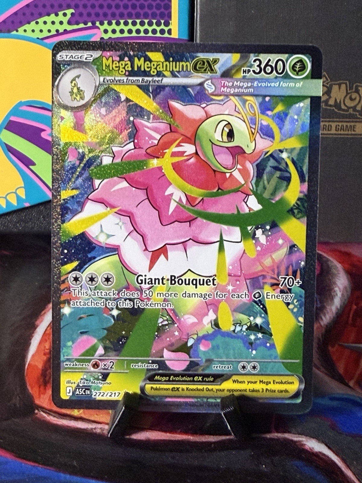 Pokémon Mega Meganium Ex 272/217 |Ascended Heroes | SIR | NM