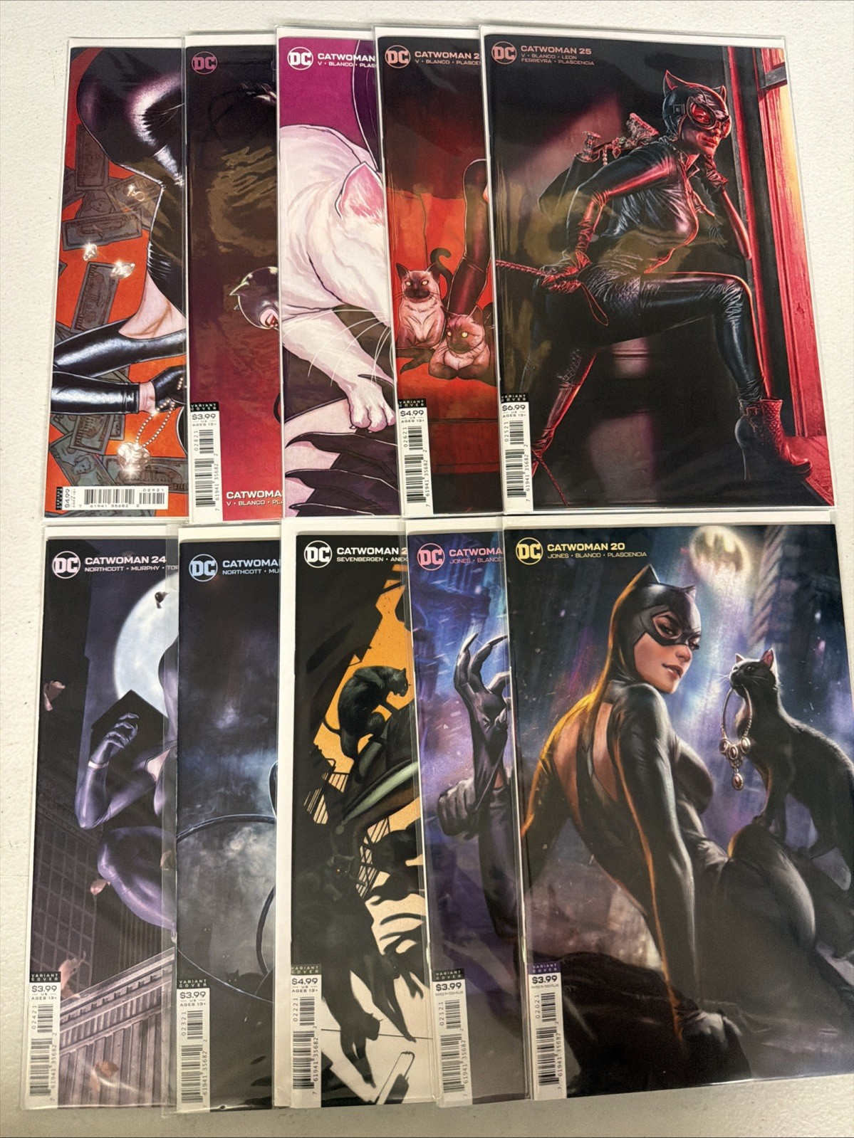 Catwoman #20 21 22 23 24 25 26 27 28 29 2018 VARIANT Lot Run Set DC NM- *R11