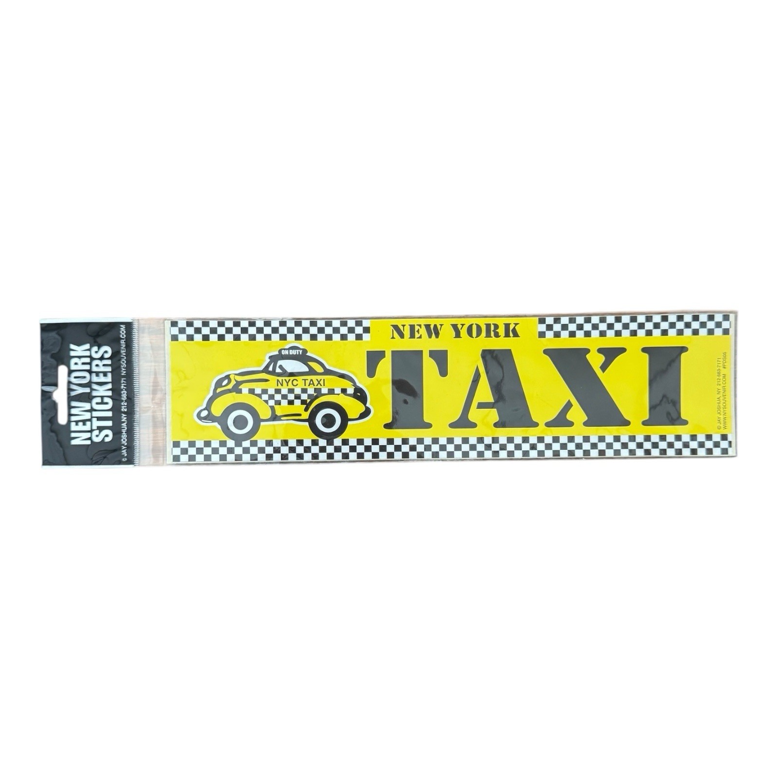 New York Taxi Bumper Sticker 12