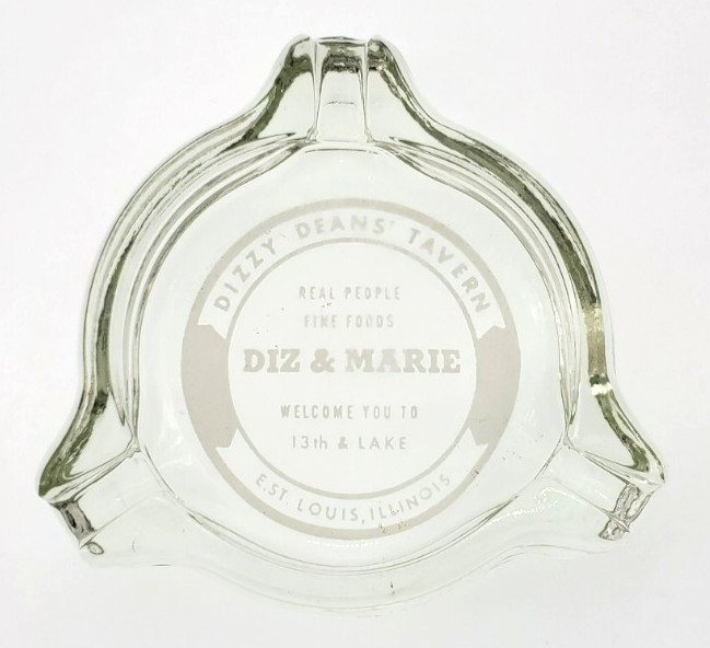 Vintage Ashtray / Dizzy Deans\' Tavern / Diz & Marie / East St. Louis Illinois IL Vintage Ashtray / Dizzy Deans\' Tavern / Diz & Marie / East St. Louis Illinois IL