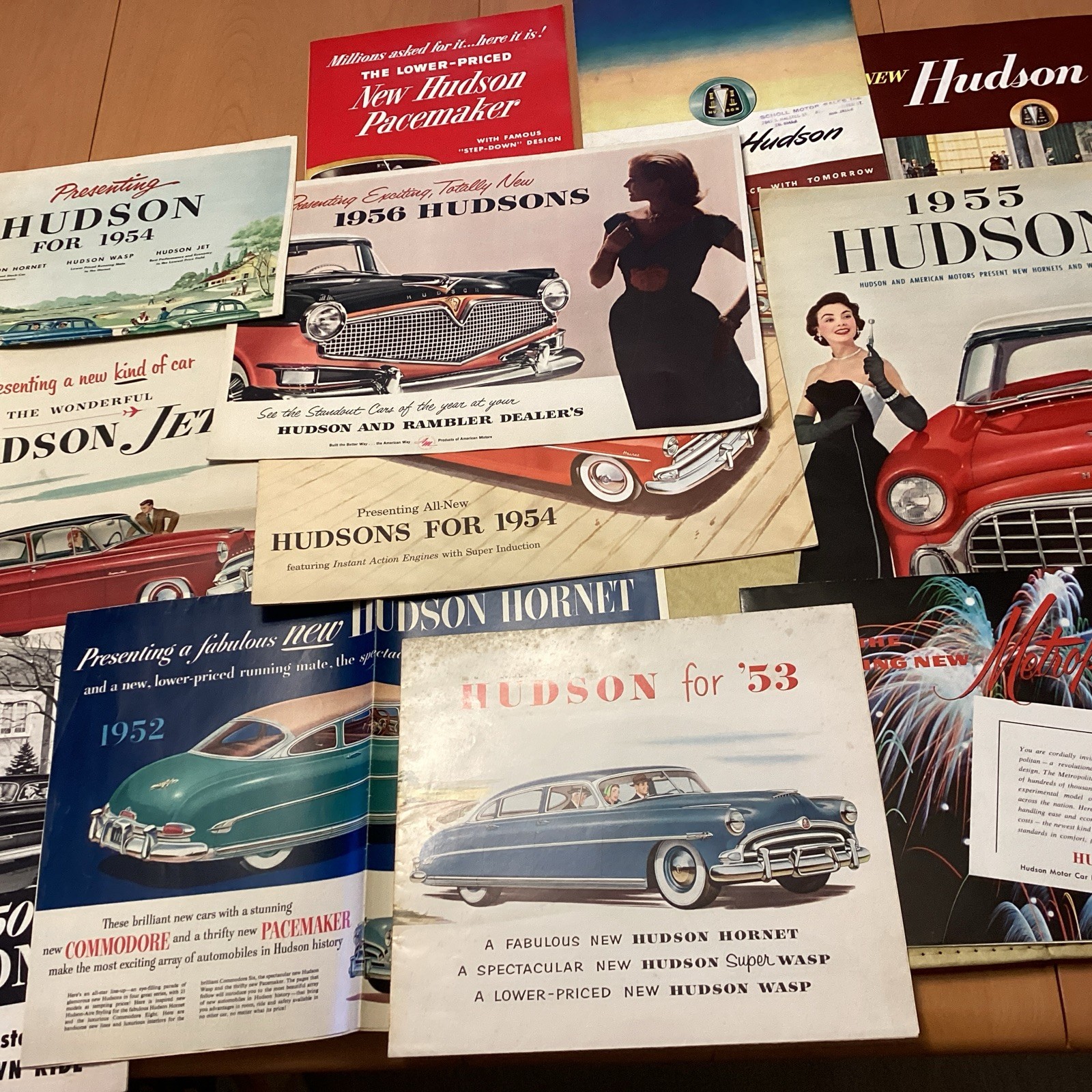 Vintage Hudson Automobile Sales Brochure Literature Lot 1950’s